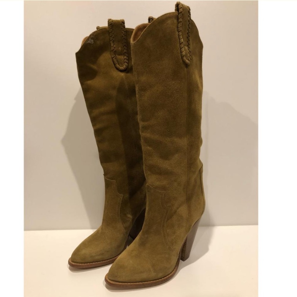 New Isabel Marant Ruth Calfskin Suede Leather Boot - Picture 6 of 8